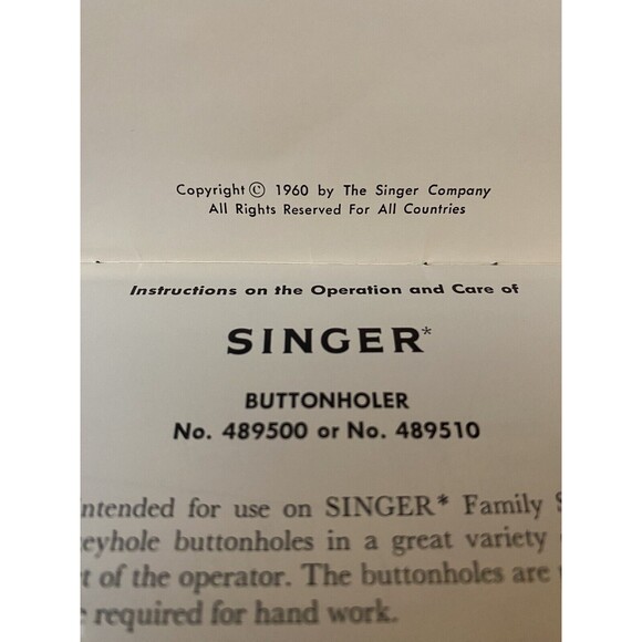 Vtg SINGER Buttonholer Automatic Buttonhole Stitch Attachment 4561 w/ Box & Book - Picture 3 of 12
